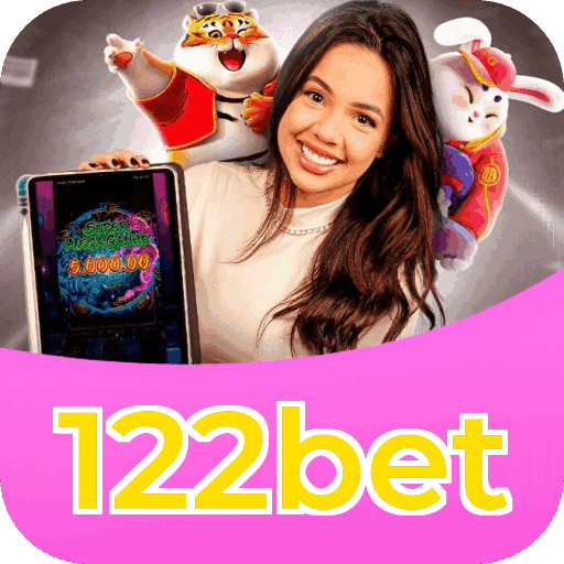 Interface do aplicativo 122bet mostrando jogos disponíveis no iOS e Android
